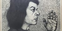 aida carballo autorretrato con autobigrafia 1973 aguafuerte y grabado a la goma